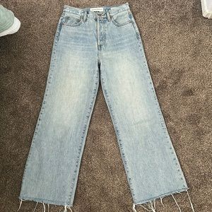 Aritzia denim forum farrah high rise wide leg jeans size 26